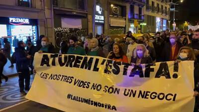 В Испании начались протесты против подорожания электроэнергии - lenta.ua - Украина - Испания - Евросоюз