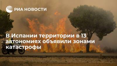 Исабель Родригес - В Испании территории в 13 автономиях объявили зонами катастрофы из-за пожаров - ria.ru - Испания - Мадрид