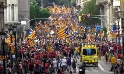 Сторонники независимости Каталонии снова вышли на улицы - allspain.info - Испания - Франция - Англия - Голландия
