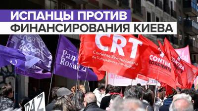 В Испании прошёл митинг против финансовой поддержки Украины — видео - russian.rt.com - Украина - Испания - Мадрид - Киев