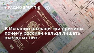 El Pais: есть три причины, по которым россиянам нельзя запрещать получать шенгенские визы - ria.ru - Россия - Испания - Москва - Евросоюз - Эстония - Латвия - Белоруссия