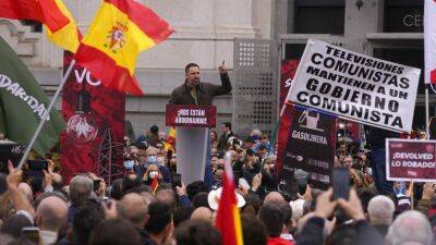 Педро Санчес - Многотысячная акция протеста в Мадриде - ru.euronews.com - Испания - Мадрид - Madrid