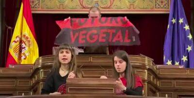 Активистки приклеились к микрофонам в испанском конгрессе - noticia.ru - Испания