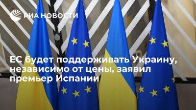 Педро Санчес - Премьер Санчес: ЕС будет поддерживать Украину, независимо от цены, которую надо заплатить - ria.ru - Украина - Испания - Мадрид - Евросоюз - Санчес