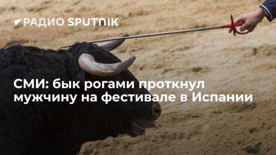 ABC: бык поднял на рога пожилого мужчину во время фестиваля в Валенсии - ria.ru - Испания - Москва - Польша