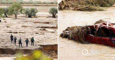 Испанию заливают дожди – в Испании из-за наводнений погибли пять человек – фото - obozrevatel.com - Испания - Мадрид - Словения