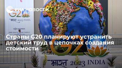 Страны G20 планируют устранить детский труд в цепочках создания стоимости - ria.ru - Индия - Нью-Дели - Бангладеш