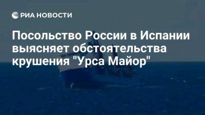 Посольство России в Испании выясняет обстоятельства крушения судна "Урса Майор" - ria.ru - Россия - Испания - Мадрид - Алжир - Алжирская Народная Демократическая Республика