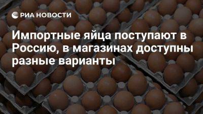 Импортные яйца поступают в РФ, в магазинах есть продукция из разных стран - ria.ru - Россия - Испания - Москва - Турция - Армения - Белоруссия - Азербайджан
