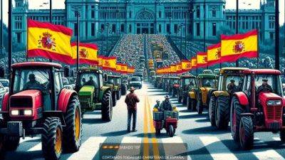 Забастовка фермеров: тракторы перекрыли Гран-Виа в Барселоне и готовятся заблокировать улицы Мадрида - allspain.info - Испания - Мадрид